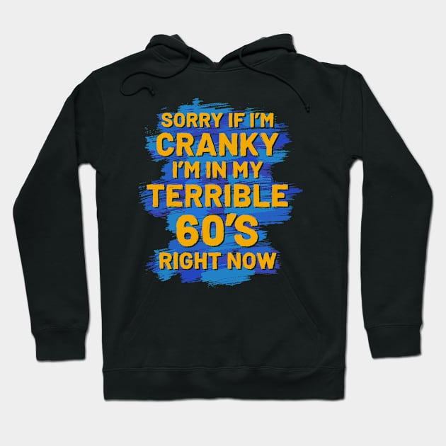 60th birthday I'm in my terrible 60'S right now Hoodie by ZagachLetters